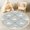 Color 4, variant on Washable Non Slip 4ft Round Rug, Two White Ducks Colorful Floral Pastel Circle Nursery Rugs with Tassels Carpet for Bedroom Living Room Playroom Decor Tent Rug