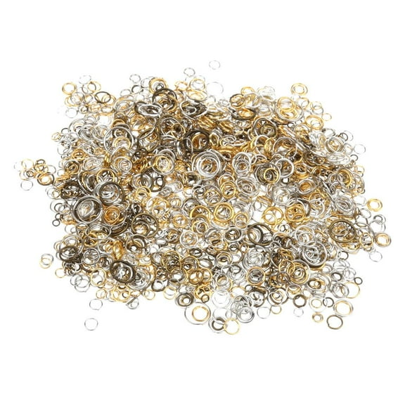 100g/Bag Assorted Rings Key Chains Craft Findings