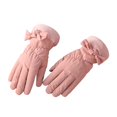 thumbnail image 1 of Guantes cálidos de inviern mujer, guantes térmicos con pantalla táctil, guantes de de para clima frío completos para ci Rosado SM SunniMix Guantes de invierno para mujer, 1 of 8