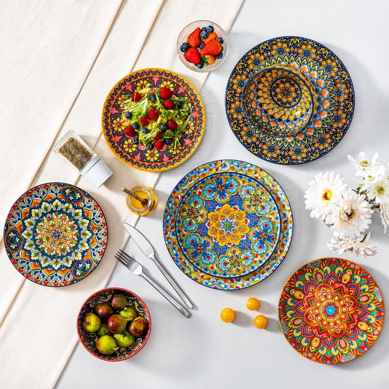 Vancasso Lumi 10.5" Bohemian Dinner Plates Set of 6 photo 7