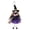 Purple, variant on Sinknap Cloth Witch Doll Halloween Decoration, Spooky Eye‑Catching Realistic Fabric Witch Figurine, Reusable Hanging / Tabletop Ornament for Home Office Halloween Party Event Decor Green