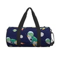 thumbnail image 2 of Haiem Astronaut Dinosaur and Space Pattern Gym Bag for Women Men, Waterproof Travel Duffel Bags, Personal Item Travel Bag Weekender Bag with Shoes Compartment & Wet Pocket, 2 of 8