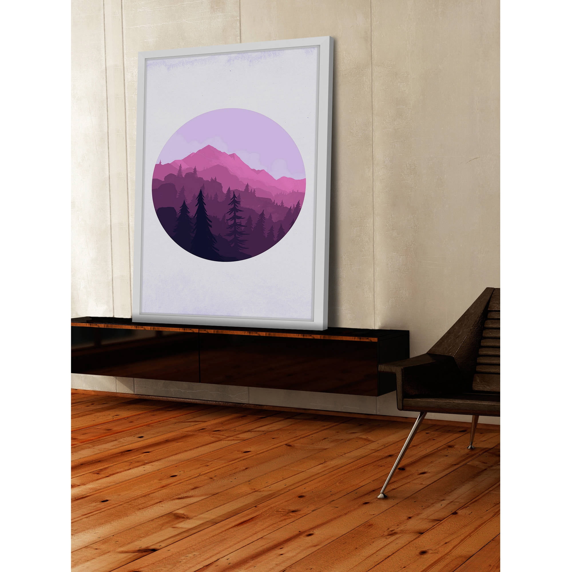Marmont Hill "Purple Sunset" Framed Painting Print