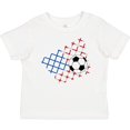thumbnail image 3 of Inktastic Soccer Ball, Net with American Flag Colors Boys or Girls Baby T-Shirt, 3 of 5