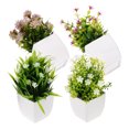 thumbnail image 3 of Zoyueyie 4Pcs Artificial Succulents Plants Artificial Potted Fake Plant Decoration Realistic Simulated Bonsai Ornament, 3 of 10