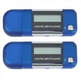 thumbnail image 1 of 2X Reproductor de MP3 Reproductor de Música de Disco En U de 4 GB Compatible con Batería AAA Reemplazable, Grabación (Azul), 1 of 8