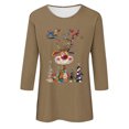 thumbnail image 4 of Christmas Sweatshirts for Women Fall Sweatshirts Plus Size Fashion Hoodies & Sweatshirts Long Sleeve Blouses Floral, 4 of 4