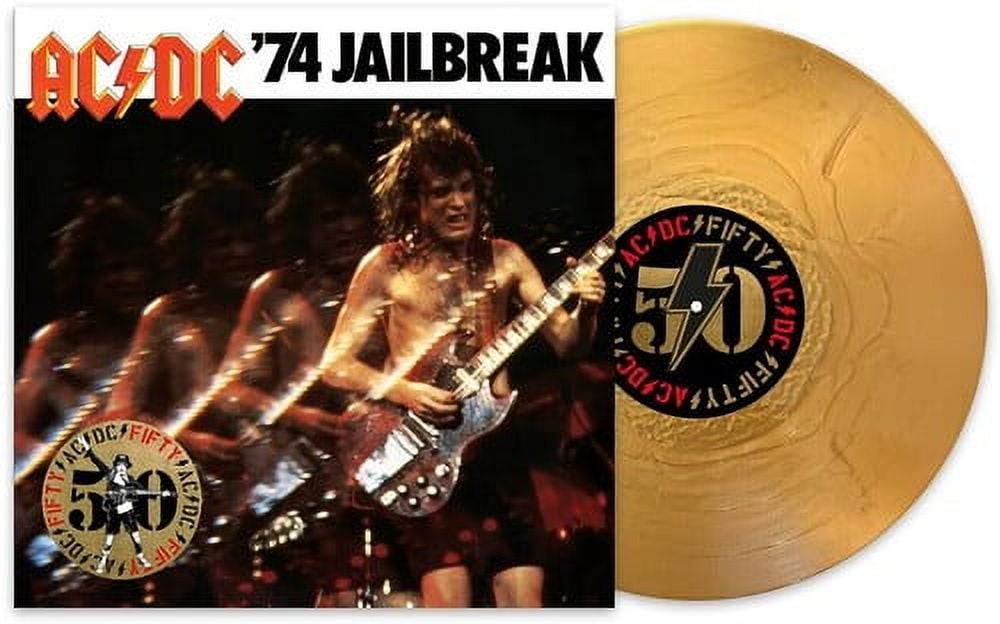 AC/DC Live 2x Gold Vinyl LP Album 50th Anniversary Walmart