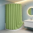 thumbnail image 6 of Sahpxhe Shower Curtain Large Solid Color Shower Curtain Liner,Waterproof Foldable Hanging Bathroom Partition Bathroom Decor with Rust-Proof Grommets,70.9X78.7in,Army Green, 6 of 6