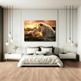 thumbnail image 4 of Vibrant Lion and Lamb Framed Wall Art, with Ready-to-Hang Design Decoration, Jesus Canvas Prints Wall Art, Christian Decor Canvas for Painting Wall Art, 4 of 10