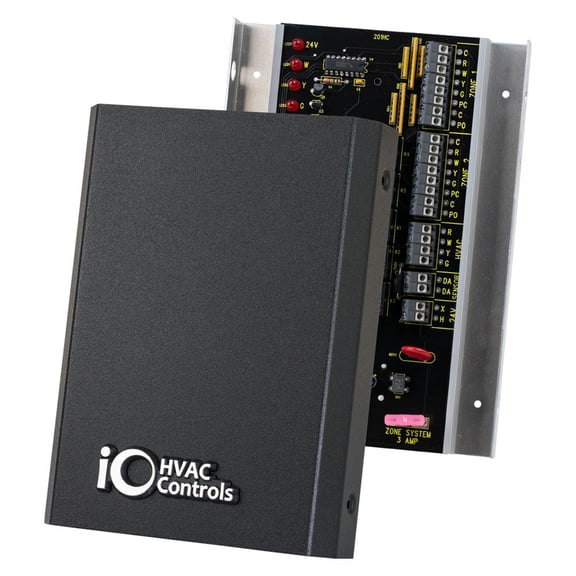 iO HVAC Controls ZP2-HC 2-Zone Single Stage (1H/1C) Heat/Cool Zone Panel