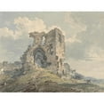 thumbnail image 3 of Thomas Girtin 14x12 Black Modern Framed Museum Art Print Titled - Denbigh Castle (ca. 1793), 3 of 5