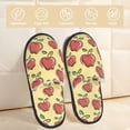 thumbnail image 2 of Fotbe Apple Pantuflas Peludas para Mujer con Estampado, Zapatillas de Peluche, Zapatos de Invierno para Casa, Uso Interior y Exterior-Medium, 2 of 8