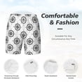 thumbnail image 5 of Lsque Mens Swim Trunks Retro Compass Pattern - Bathing Suit Compression Liner - Beach Swim Shorts Swimwear - (S-3XL) - Stretch Quick Dry -X-Large, 5 of 9