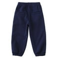 thumbnail image 5 of HXWCHs Boys Cargo Pants Multi-Pocket Boys Winter Thermal Jogger Sweatpants with Elastic Waistband for Casual Outdoor Sports and Play 6-12 Month Navy, 5 of 5
