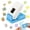 Rectangular blue, variant on 1×0.8 inch Rectangular Scalloped Postage Stamp Punch, Blue - Lever Action for Scrapbooking & DIY(1Pcs)