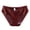 Coffee, variant on Womens Bikini Thong Lace Trim Sheer Mesh Breathable Soft Stretchy Low Rise Bow Detail Lingerie Underwear