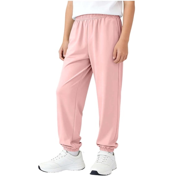 UQJfacai Boys Lightweight Jogger Pants Youth Kids Quick Dry Hiking Active Athletic Pants Summer Elastic Waist Trousers 3-13 Years