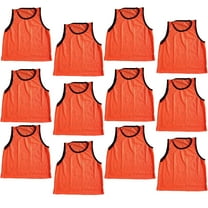 Youth Orange Scrimmage Training Vests Pinnies, Quantity 12