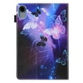 thumbnail image 6 of iPad mini 6 Case 2021, iPad mini 6th Generation Case 8.3 inch, Dteck Pattern PU Leather Folio Flip Case Auto Wake Sleep with Pencil Loop for iPad mini 6th Gen 8.3 inch 2021,Purple Butterfly, 6 of 6