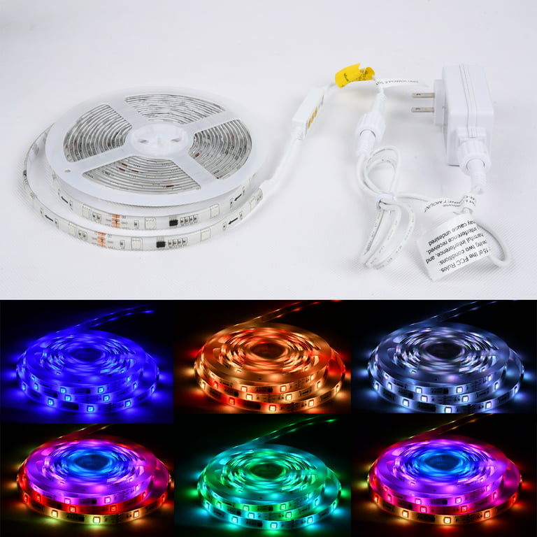 Auto Drive Electric 120 Volts Color Changing Shatterproof LED String Light  with Remote Control 12 Count
