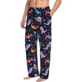 thumbnail image 6 of Logiee Cartoon Dinosaur Print Pajama Pants for Men,Men’s Pajama Bottoms,Mens PJ Pants with Pockets & Button Fly-Small, 6 of 6