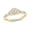Yellow- Gold Vermeil Plated Silver, variant on 1/20 Ct Natural Diamond Cluster Ring in 18KT Rose Gold Vermeil over Sterling Silver Romantic Stackable Ring Gift for Her