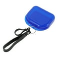 thumbnail image 1 of Caja de cintas única de 1 pieza con cordón, caja de almacenamiento compacta para cintas, clara y azul oscuro, 1 of 5