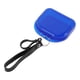 thumbnail image 1 of Caja de cintas única de 1 pieza con cordón, caja de almacenamiento compacta para cintas, clara y azul oscuro, 1 of 5