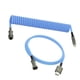 thumbnail image 2 of USB C Gaming Teclado mecánico Cable enrollado Cable trenzado Cable fuerte y resistente Instale fácilmente accesorios Piezas de repuesto con Azul Baoblaze cable del teclado, 2 of 8