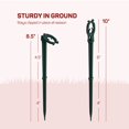 thumbnail image 3 of SEWANTA Christmas Light Yard Stakes 8.5' Tall Outdoor Light Stakes with Universal Christmas Pathway Lights (100 Pack), 3 of 5