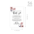 thumbnail image 5 of Koyal Wholesale Spring Mauve Daisies Wedding Thank You Place Setting Cards for Table Reception, Dinner Plates, 56-Pack, 5 of 5