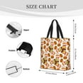 thumbnail image 3 of Pofeuu Burger Print Tote Bag for Women,Hobo HandBags with Zipper,Large Capacity Casual Shoulder Handbags with Inner Pockets, 3 of 7