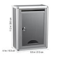 thumbnail image 4 of EASTIN Box Suggestion Wall Drop Lock Mailbox Mount Donation Mounted Ballot Locking Key Hanging Boxes Small Post Mail Letter, 4 of 6