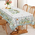 thumbnail image 6 of Easter Tablecloth 60x120 for Recatangle Table - Eucalyptus Plaid Easter Decorations for The Home - BunnyTable Cloth Easter Decor for Home, Table, Party, 6 of 6