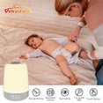 thumbnail image 5 of Touch Wake Up Night Light with Sunrise Simulation Alarm Clock, 3 Ways Dimmable Warm White Bedside Lamp RGB Atmospheric Table Bedside Lamp, Timer Mode, 5 of 5