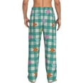 thumbnail image 3 of Uemuo Starfish On Checkered Background Pattern Men's Wide Leg Palazzo Lounge Pants with Pockets Light Weight Loose Comfy Casual Pajama Pants-XX-Large, 3 of 9