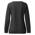 thumbnail image 4 of Vedolay Clothes for Women Casual Long Sleeve V Neck Pullover Tops Black,L, 4 of 5