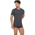 thumbnail image 6 of Bamboooven Men’s Bamboo Crew Neck Undershirt – (3 Pack), 6 of 24