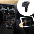 thumbnail image 1 of Puntoco Transmisor Fm Bluetooth, Adaptador De Coche Inalámbrico De Llamadas Manos Libres, Soporte Pd 20W+Cargador De Coche USB Max3.1, Adaptador De Radio Reproductor De Música Kit De Coche FM, 1 of 7