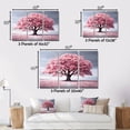 thumbnail image 4 of Designart Trees Oversized framed wall art decor, Tree White Framed Wall Art, Spring Awakening Pink Tree Serenade I , Pink Traditional White Framed Wall Art, 32x24 inches White Color Frame, 4 of 5