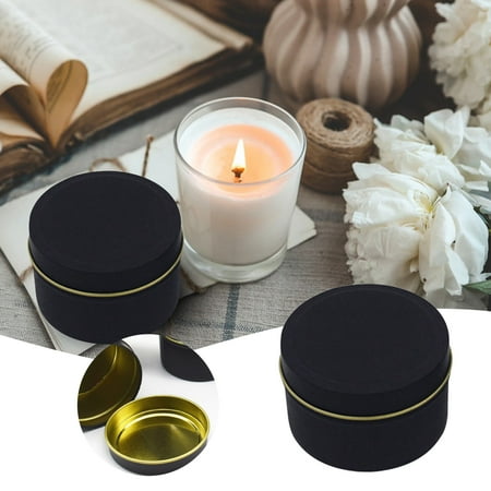 

Upgraded 24 Pack Candle Tins 4 oz with Lids Bulk Empty Candle Jars for Making Candles Premium Metal Candle Containers Round Candle Vessels Kit Bathroom Storage