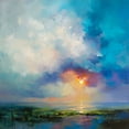 thumbnail image 2 of Bruniany, Kasia 12x12 Gold Ornate Wood Framed with Double Matting Museum Art Print Titled - Morning Mist, 2 of 4