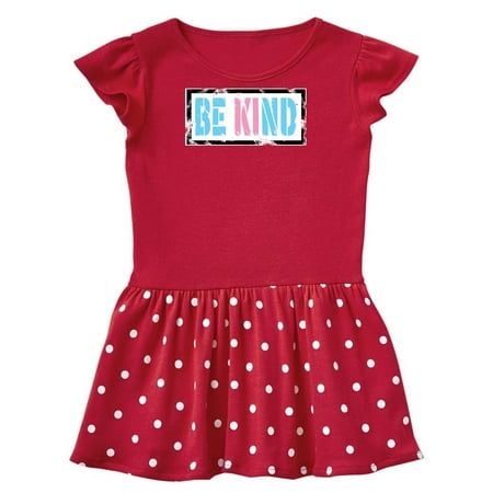 

Inktastic Be Kind Stencil in Trans Colors Gift Toddler Girl Dress