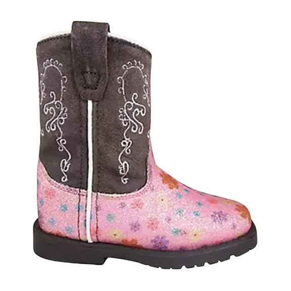 Smoky Mountain Toddler-Girls' Autry Western Boot Round Toe Pink 4 D(M) US