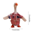 thumbnail image 3 of GFHFHITJ 4th of July Porch Goose Clothes, Patriotic Goose Costume for Outdoor Decor | for 7"H Polyester Statue, Independence Memorial Day Garden Patio Decoration, 3 of 6