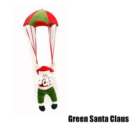 1/4pcs Santa Claus/Snowman Parachute Pendant Christmas ...
