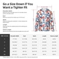 thumbnail image 6 of Haiem Red Lobster UPF 50+ Fishing Shirts for Men Long Sleeve UV Sun Protection Hoodie Non-Mask Outdoor Hiking Shirts, 6 of 8