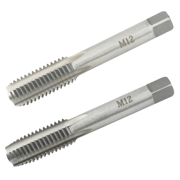 M12X1.75 Hand Tap Right Hand, M12 X 1.75mm Metric Threading Hand Tap 1Pair