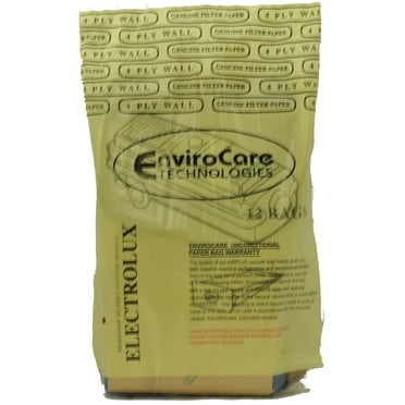 EnviroCare Vacuum Cleaner Bags Type C Designed to Fit Electrolux Canister Models (12 Bags in Pack)